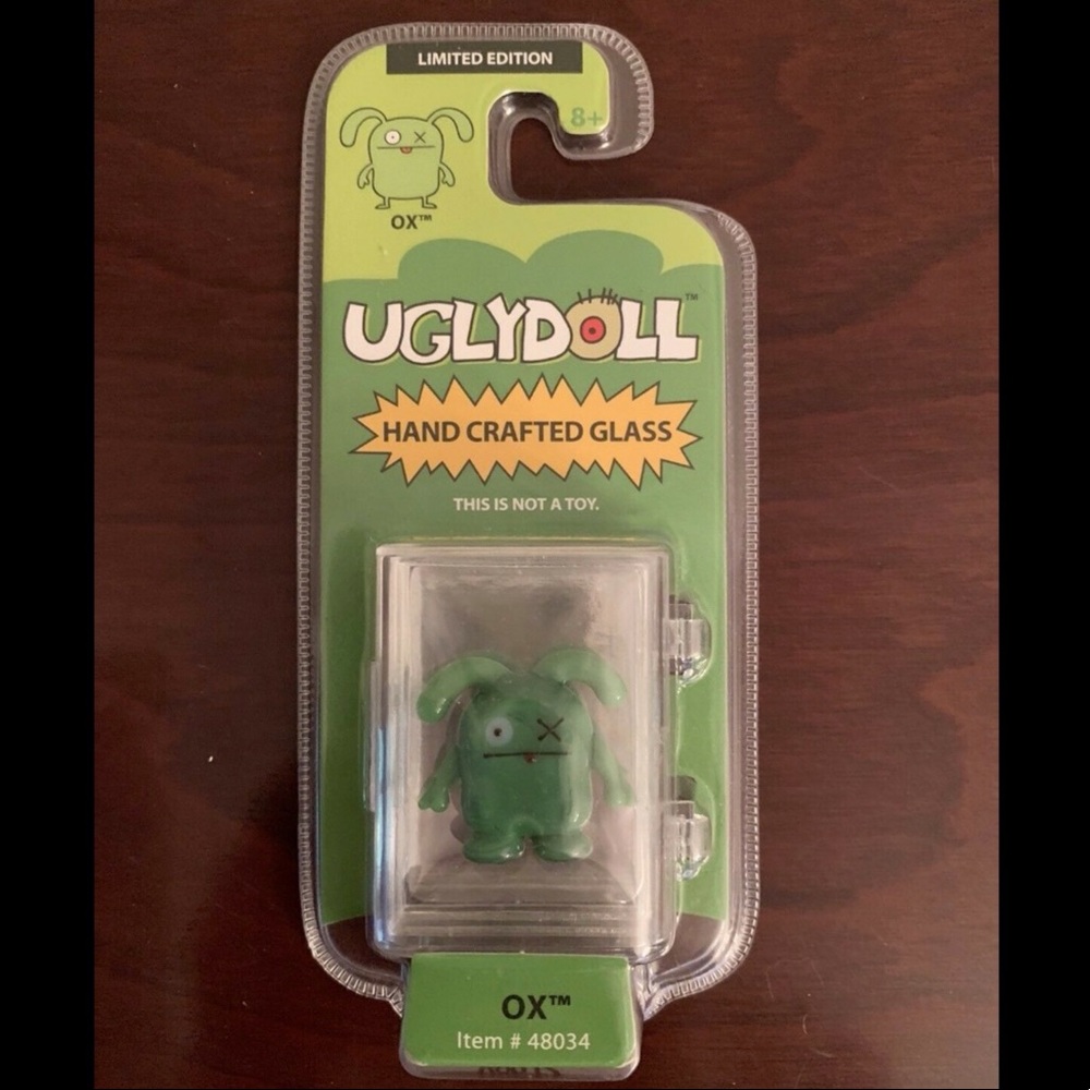 Ugly Doll Mini Sculpture Ox Handcrafted Glass NIB